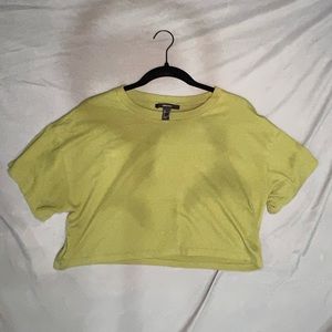 Green forever 21 cropped tee
